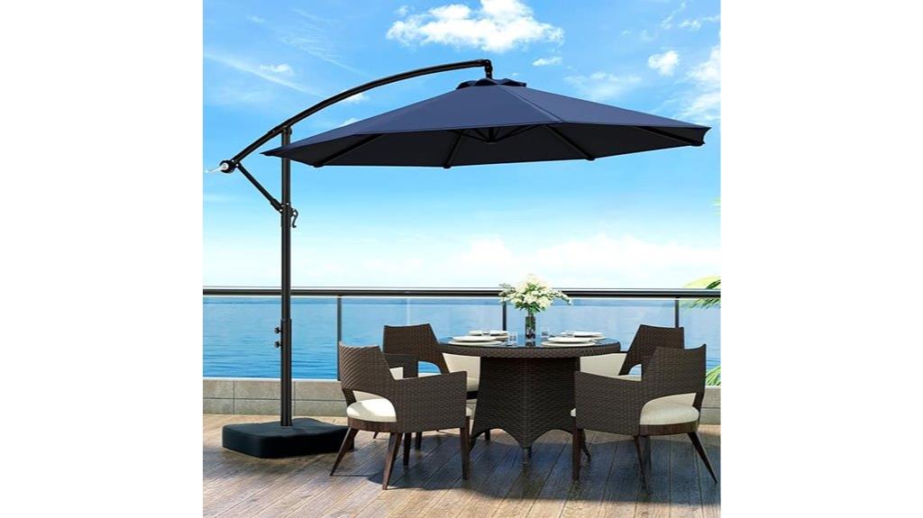 10 foot umbrella with base
