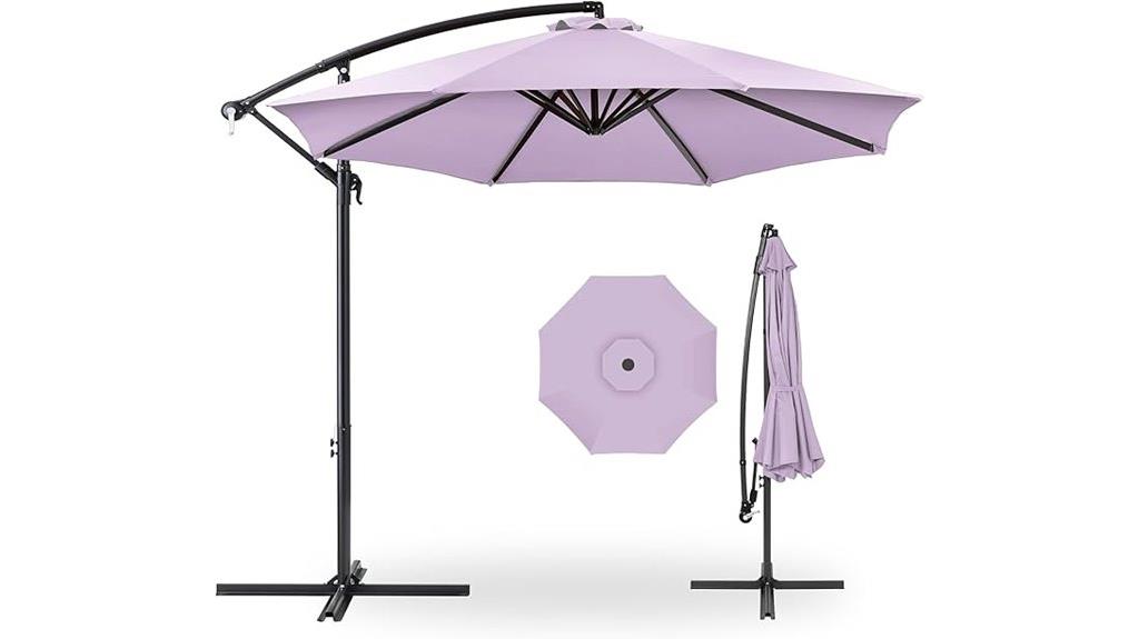 10ft offset hanging umbrella