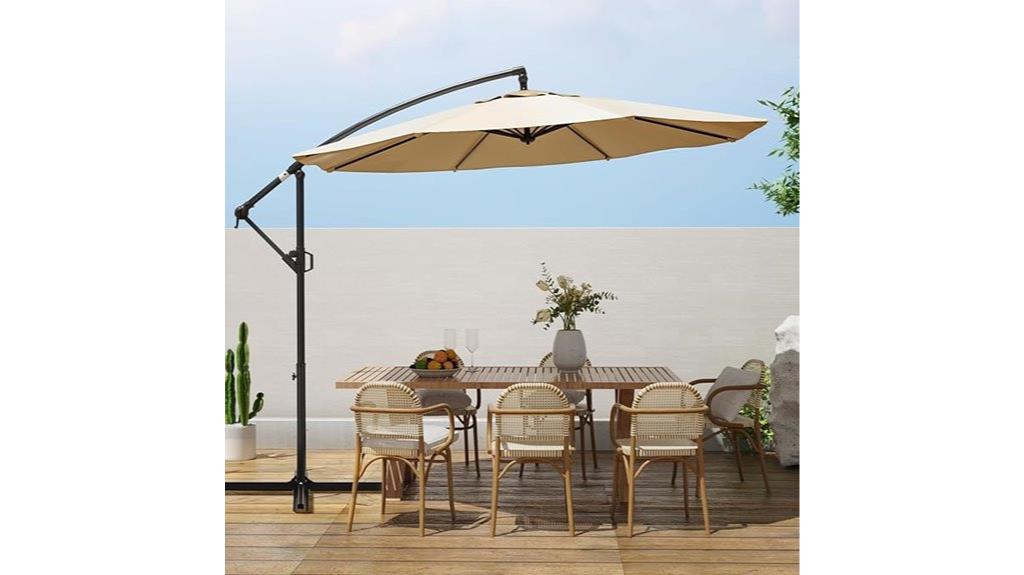 10ft offset patio umbrella