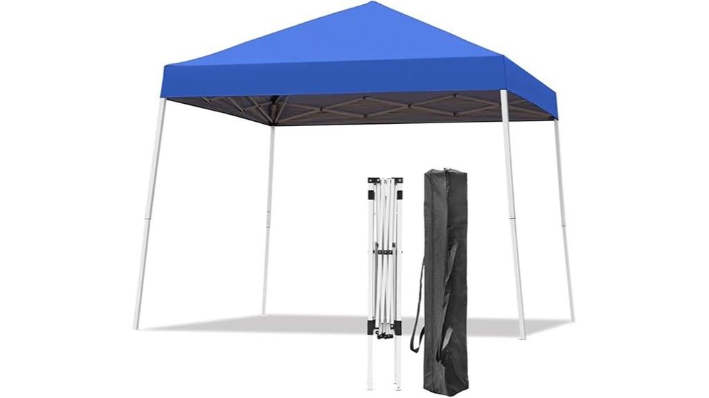 10x10 ft pop up shelter