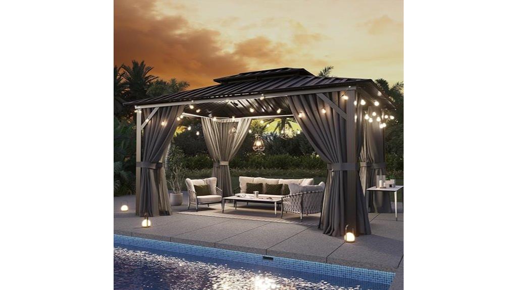 10x12 hardtop gazebo