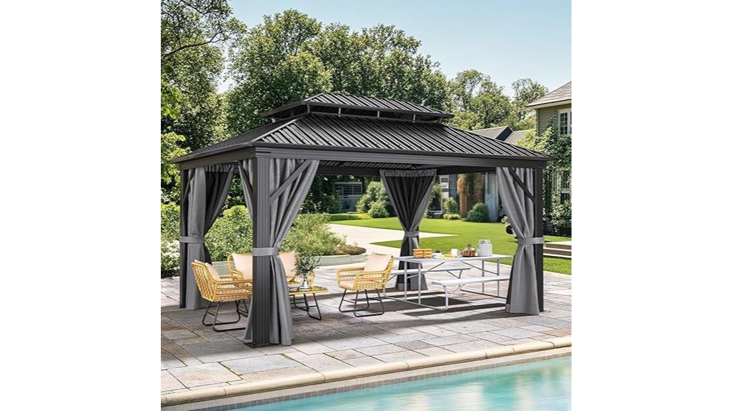 12x16ft metal gazebo