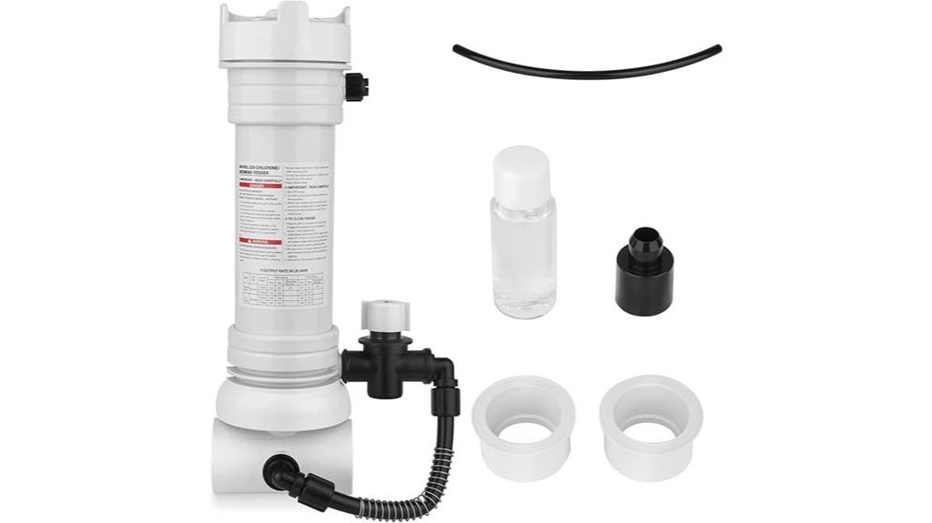 320 pool inline chlorine feeder