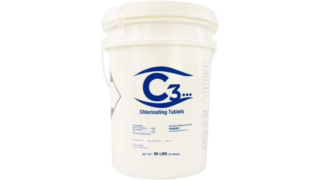 50 lb pool chlorine tablets