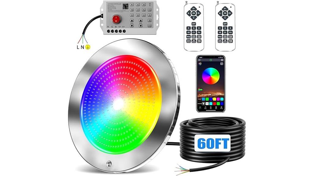 60ft led pool lighting