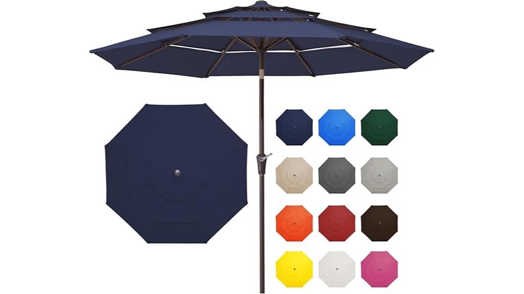 9ft 3 tier patio umbrella
