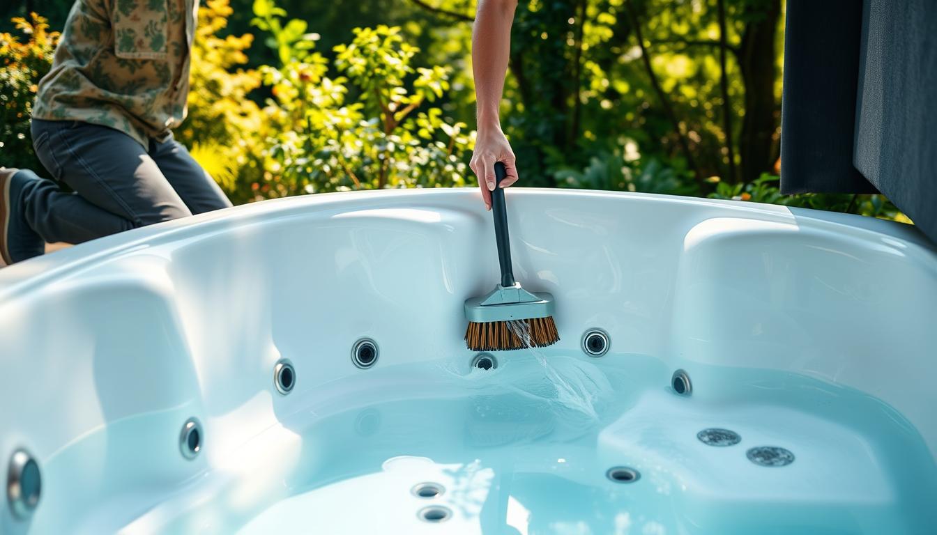 How to clean a hot tub