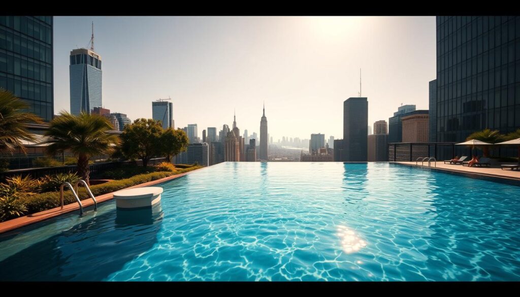 NYC floating pool features