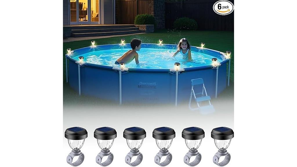 above ground solar pool lighting