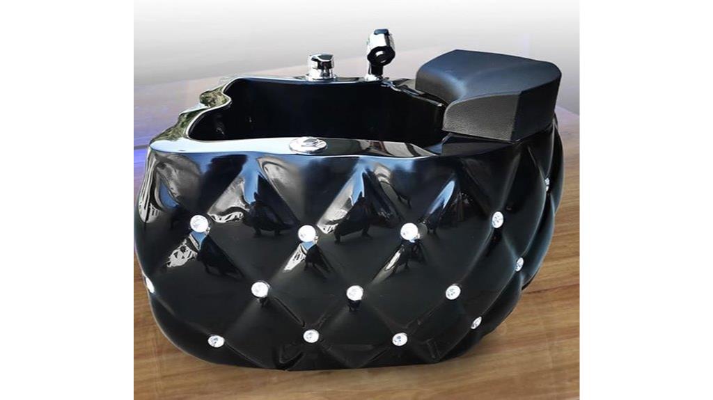 acrylic heated massage footbath