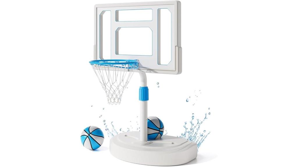 adjustable pool basketball system