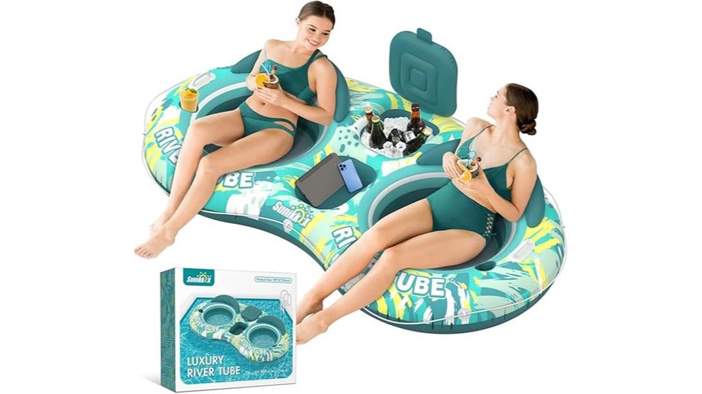 adult pool float with cooler