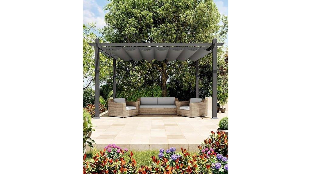 aluminum backyard pergola canopy