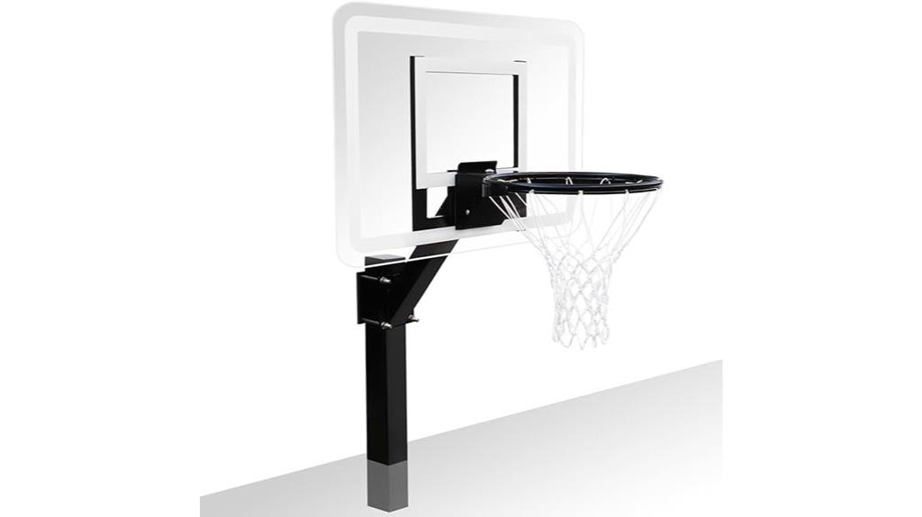 aluminum poolside basketball hoop