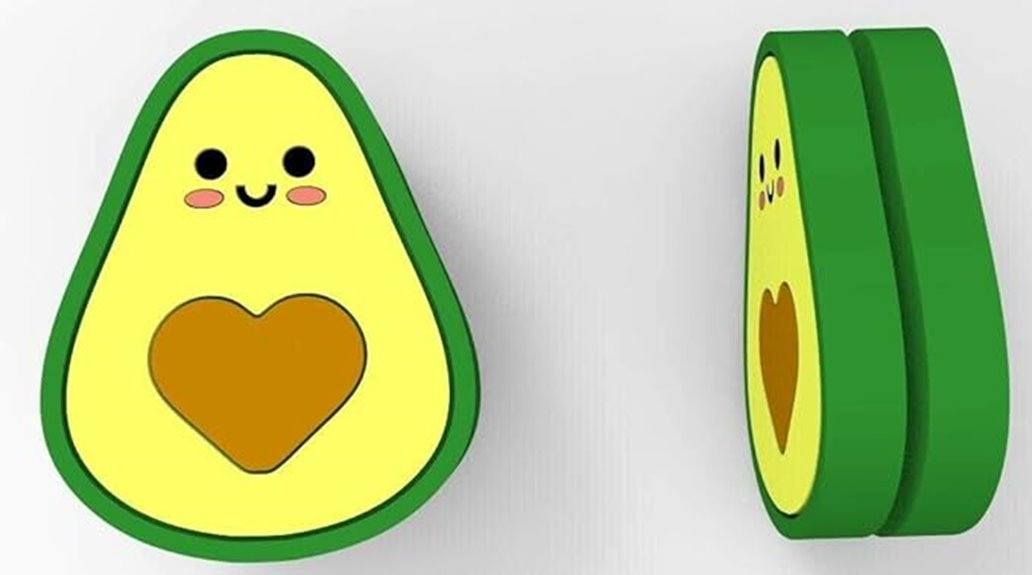 avocado themed racket shock absorbers