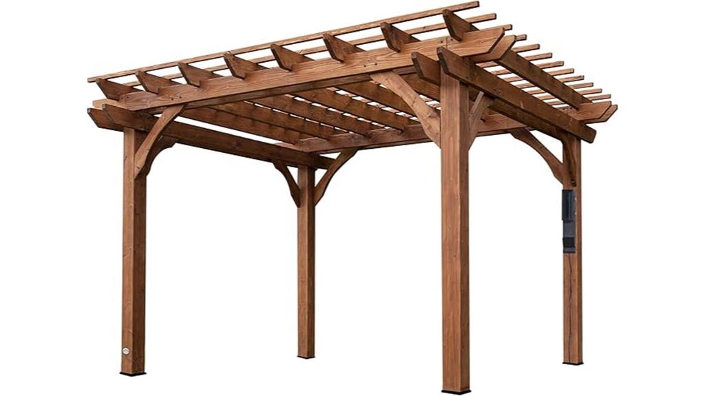 cedar pergola kit