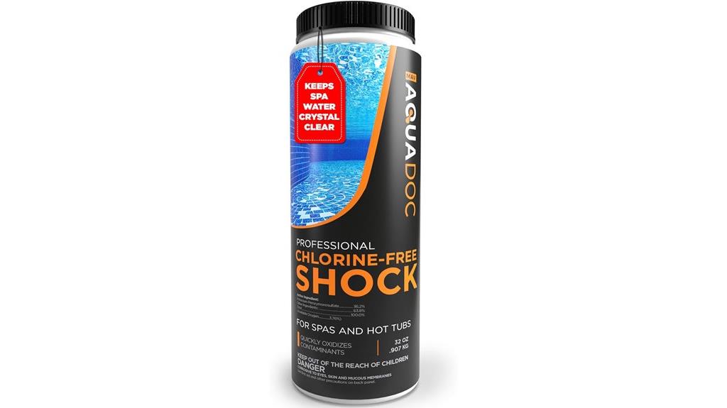 chlorine free hot tub shock