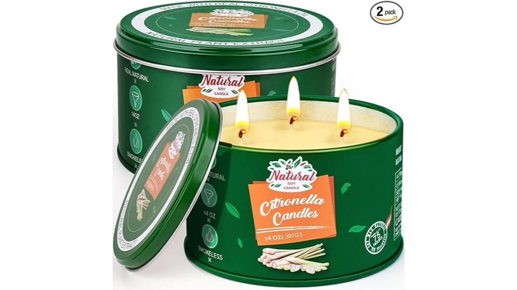 citronella 3 wick outdoor candle