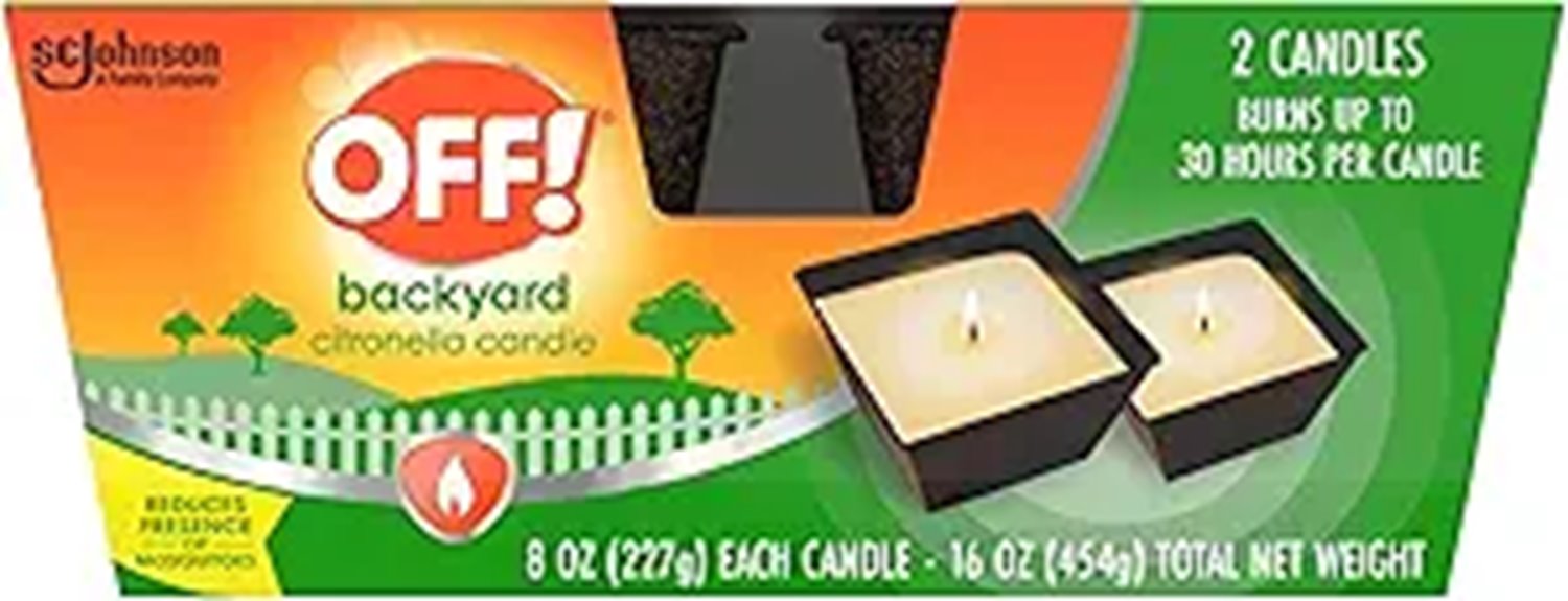 citronella scented candle pack