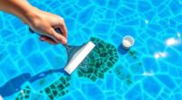 cleaning pool surface stains
