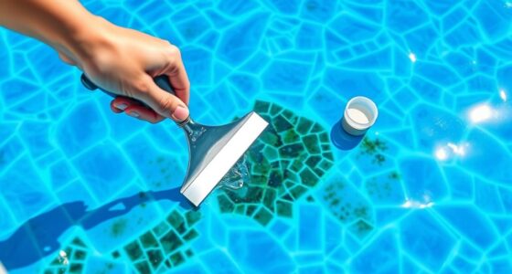 cleaning pool surface stains