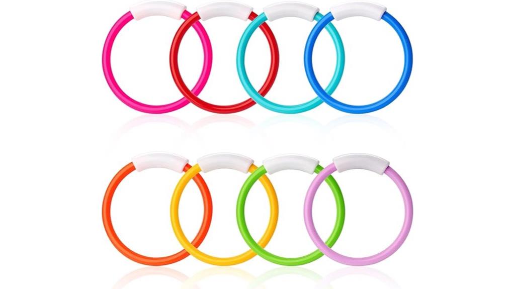 colorful kids pool dive rings