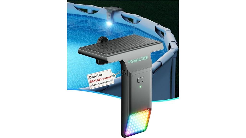 colorful solar pool lights