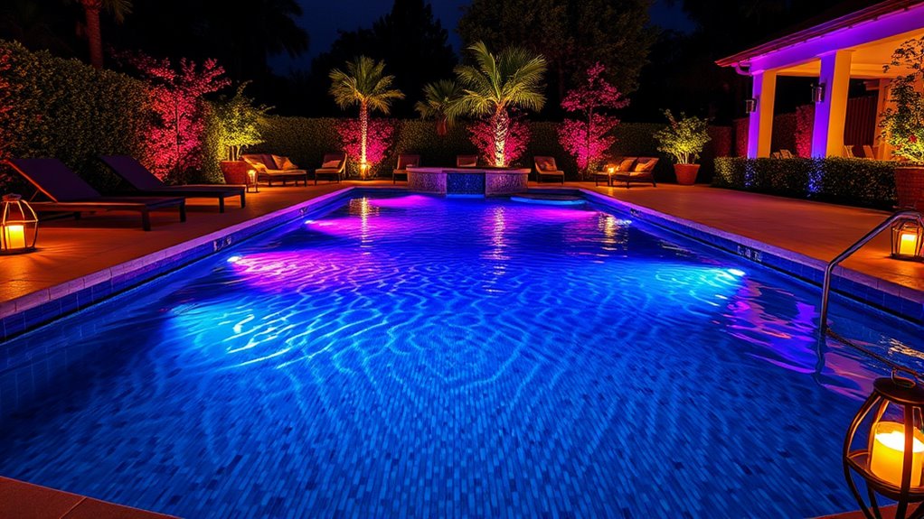 different pool lighting choices