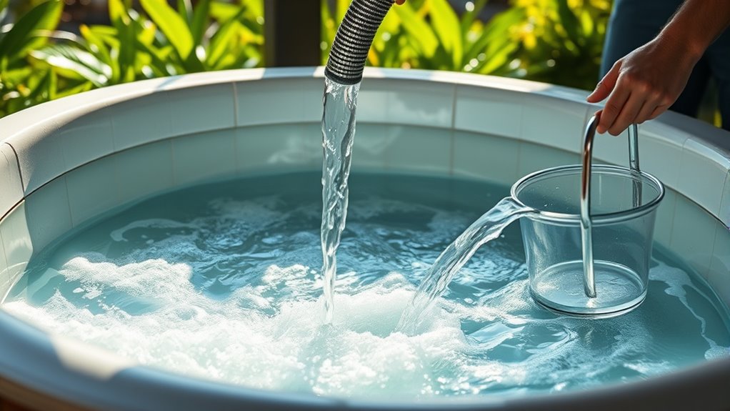 drain old water safely