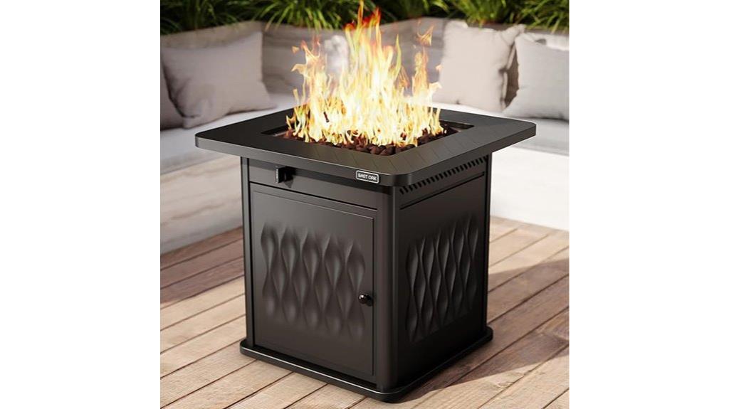 east oak 28 inch propane firepit