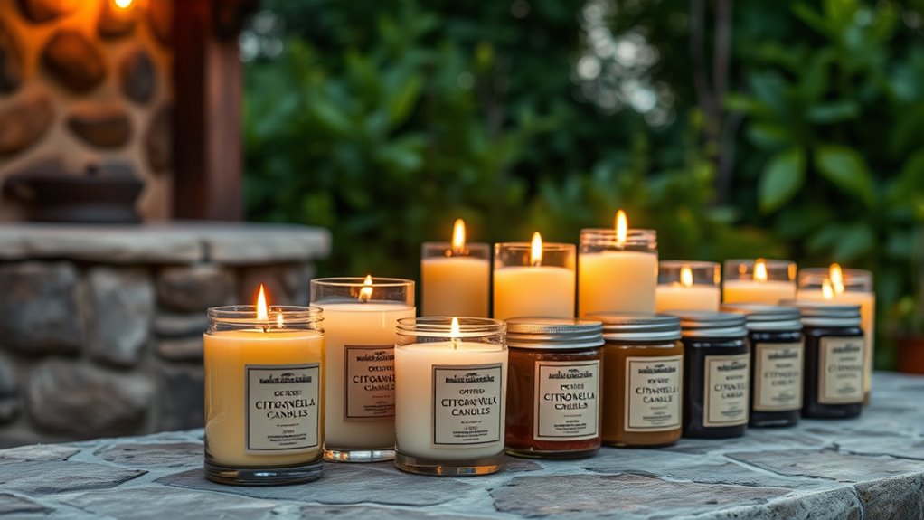 effective durable citronella candles
