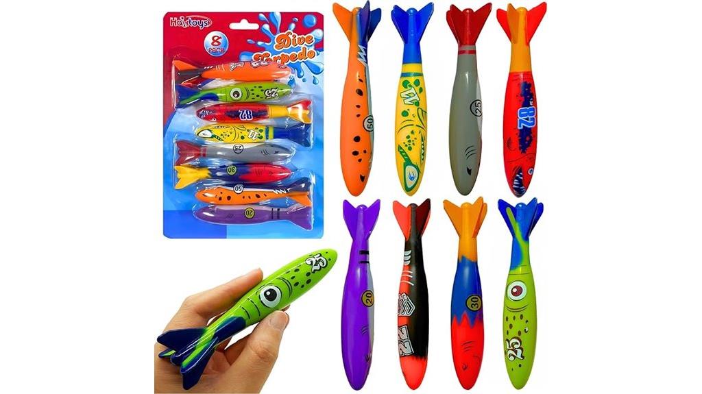 eight piece diving torpedo set
