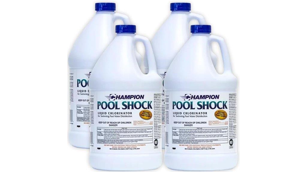 four pack of liquid chlorine