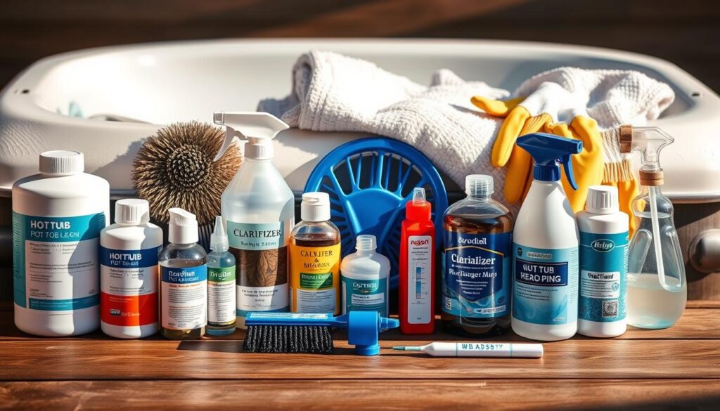 hot tub cleaning supplies