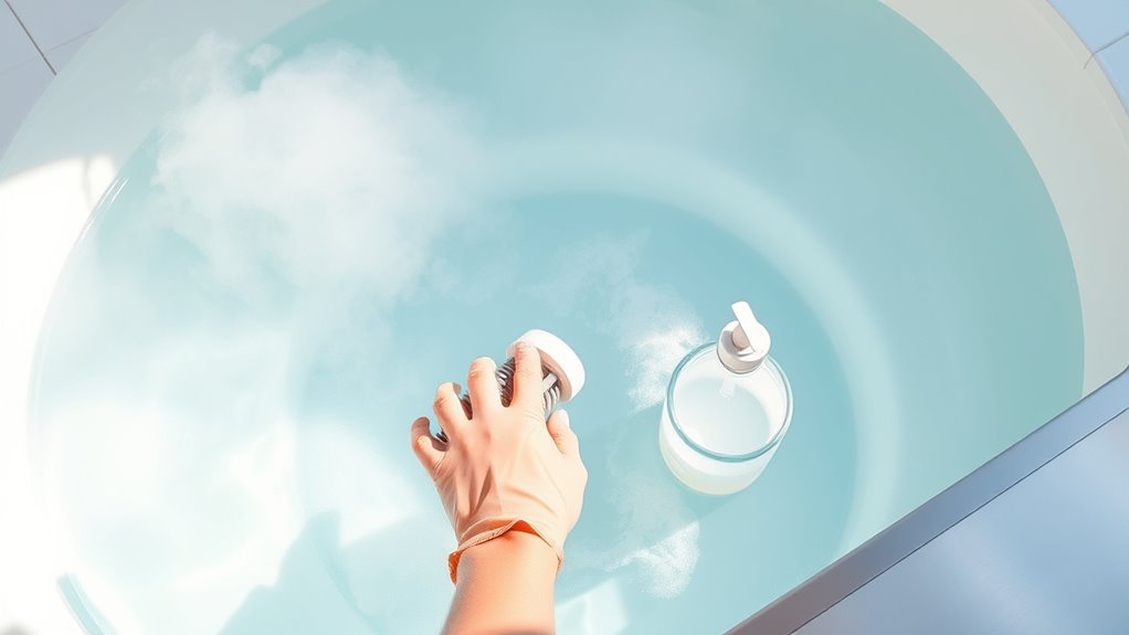 hot tub cleaning instructions