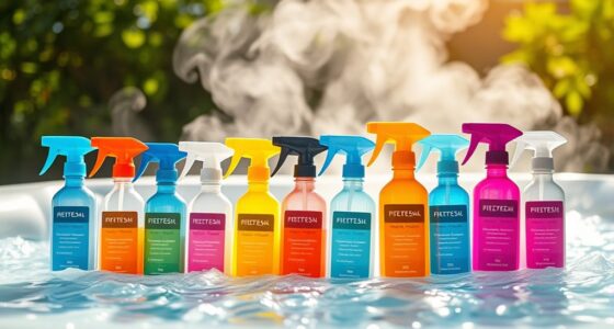 hot tub filter cleaning sprays