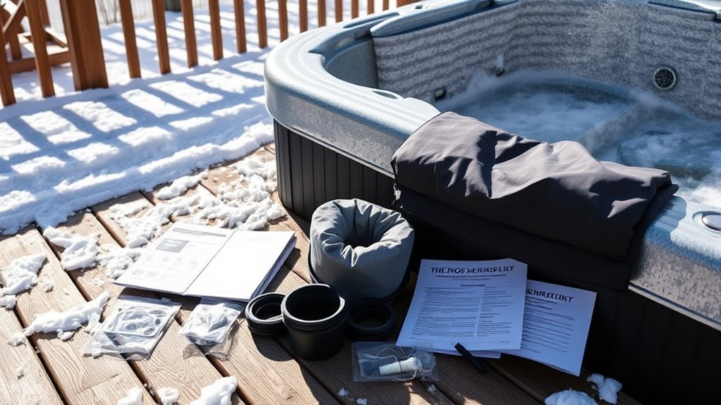 hot tub winterizing considerations