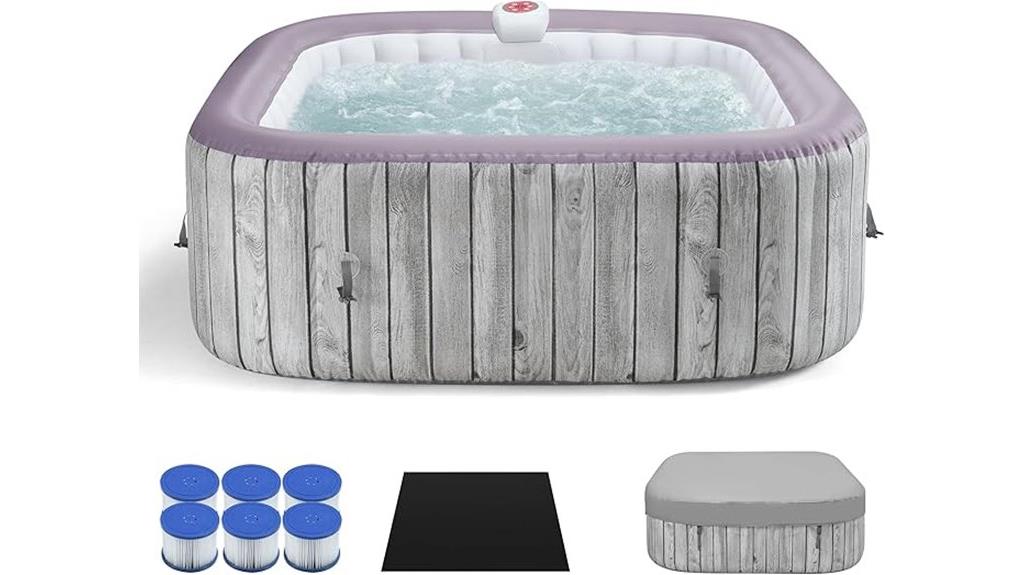 inflatable hot tub jets