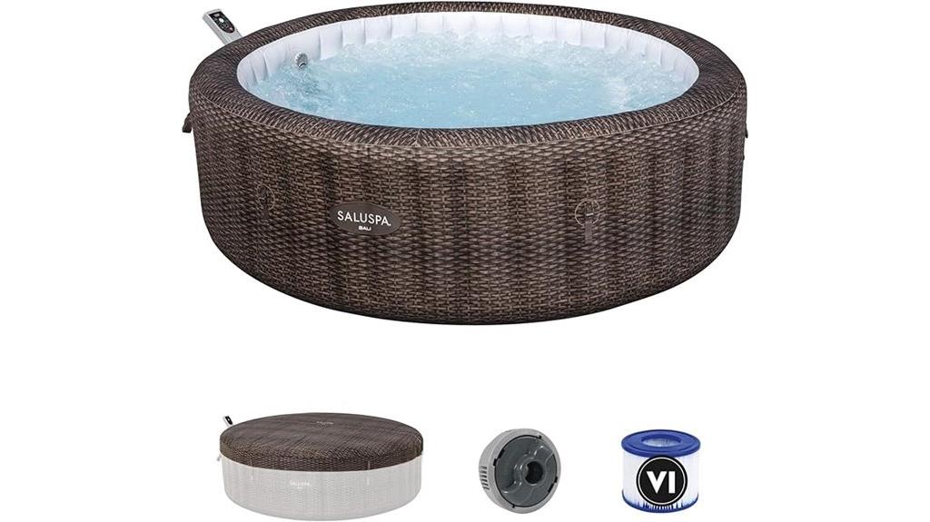 inflatable hot tub with app