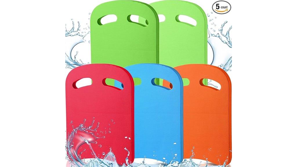 kids swimming kickboard