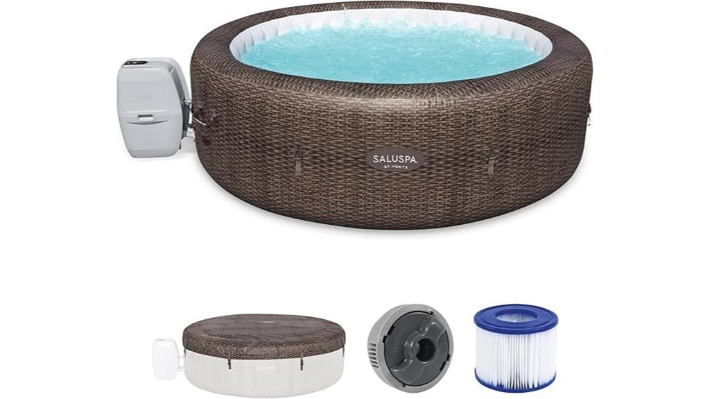 large inflatable hot tub