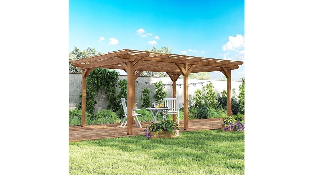 large outdoor pergola