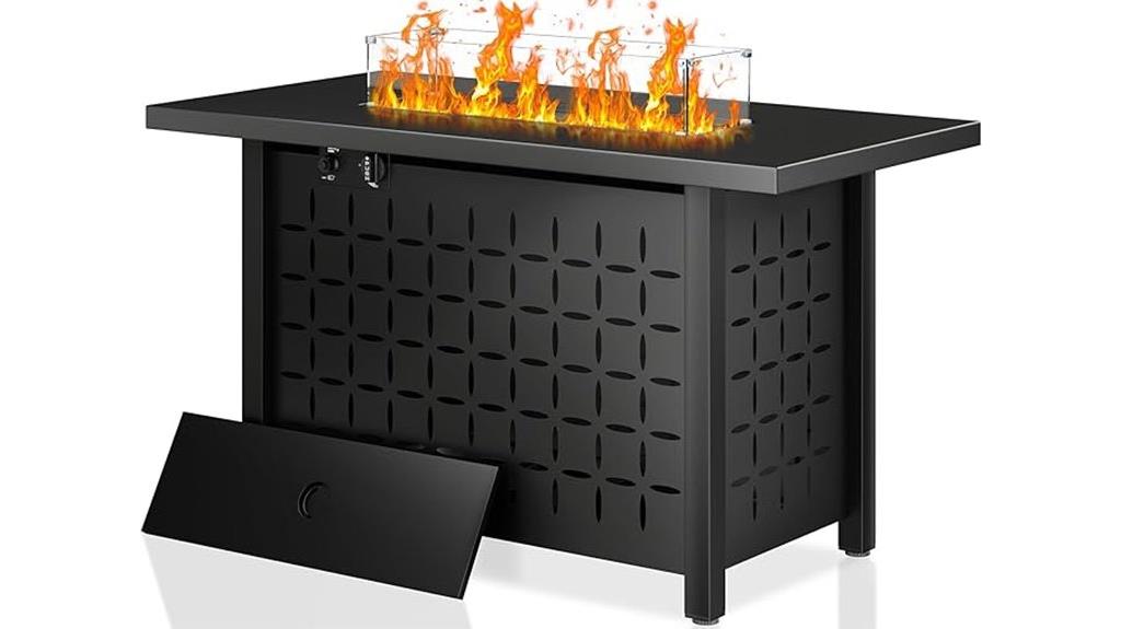 large propane fire table