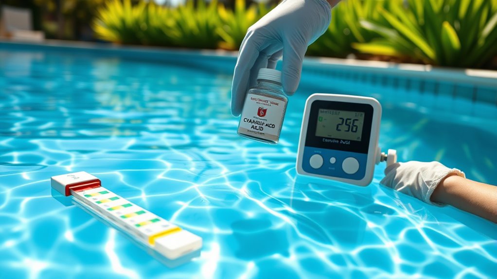 maintain safe cyanuric acid levels