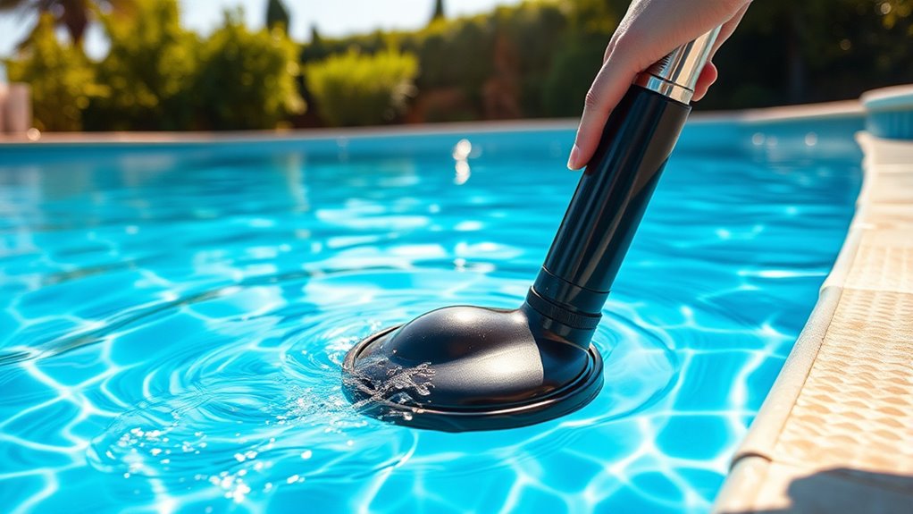 manual pool vacuuming instructions