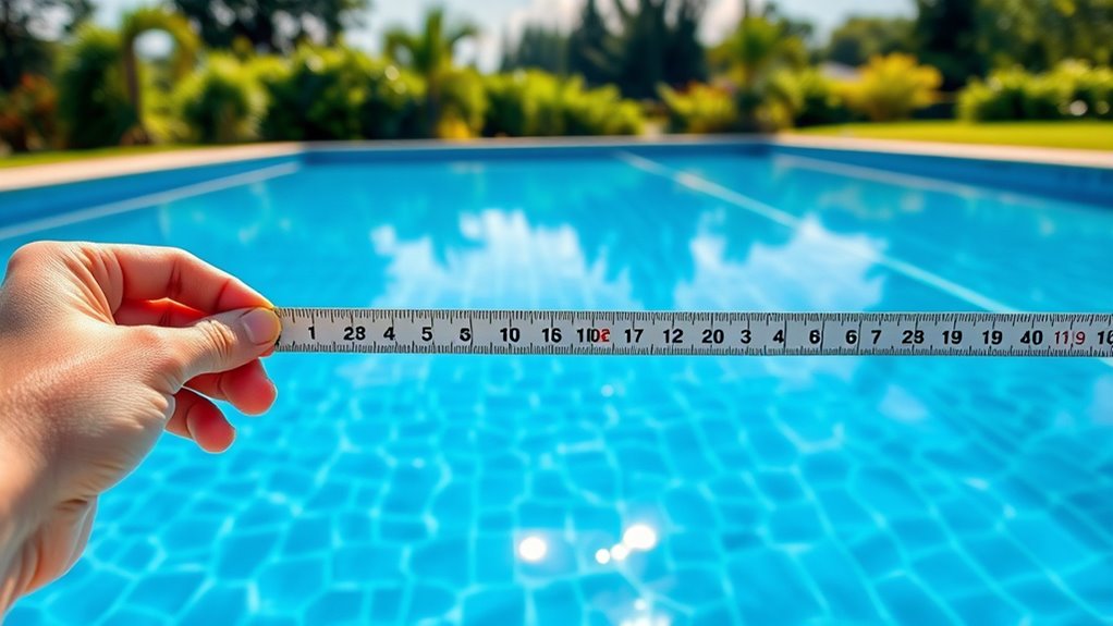 measure pool length accurately