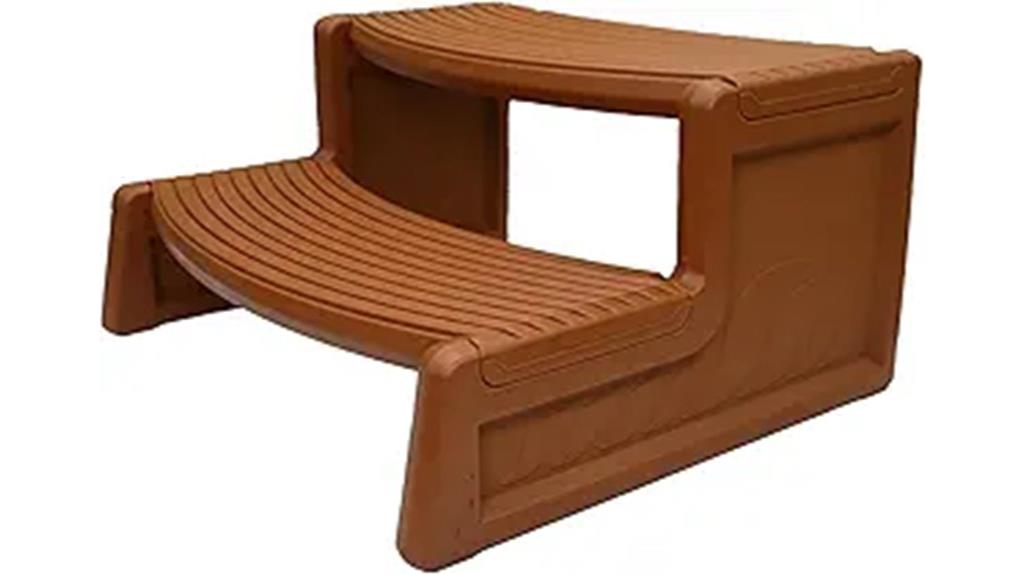 multi purpose outdoor spa steps