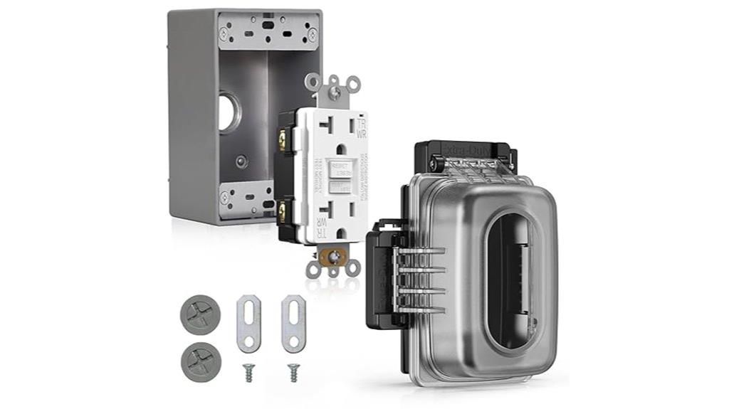 outdoor gfci outlet kit