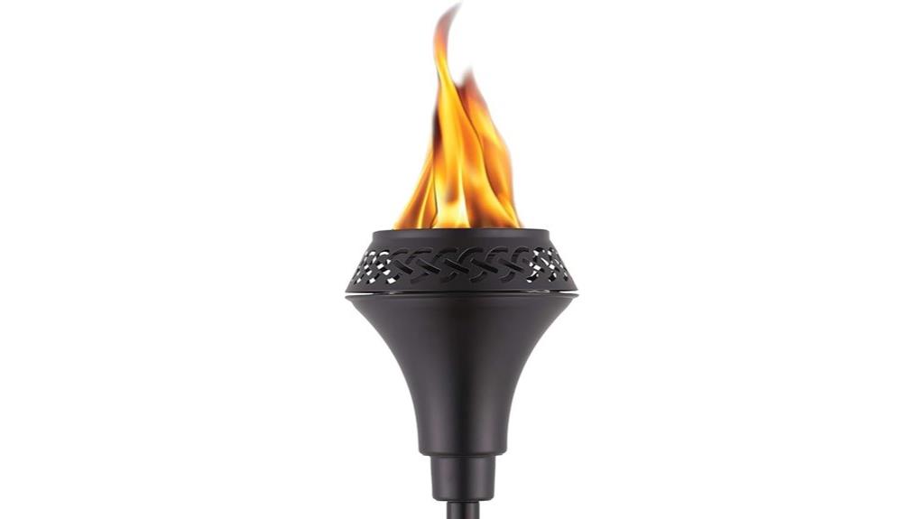 outdoor metal torch