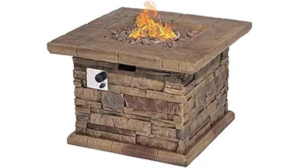 outdoor propane fire pit